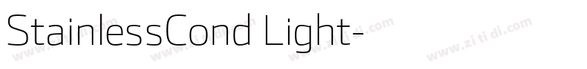 StainlessCond Light字体转换 StainlessCond Light字体转换
